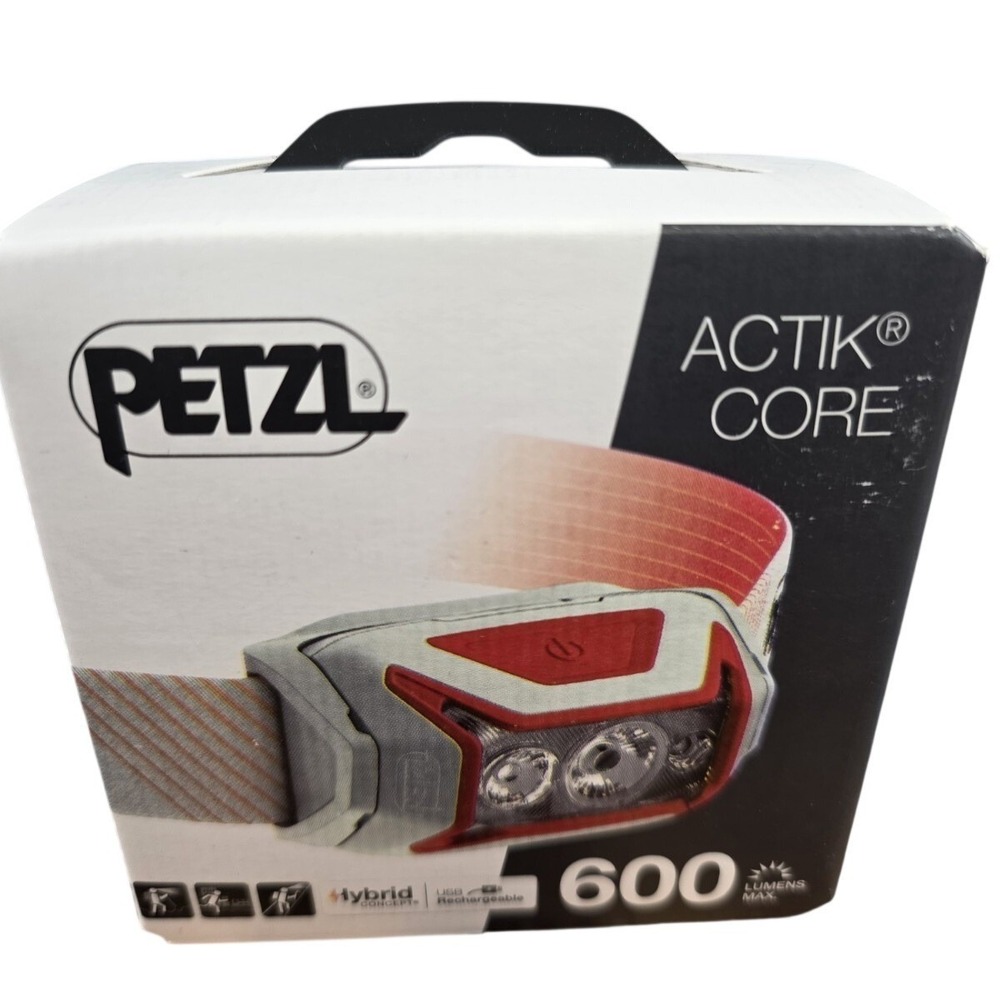 PETZL ACTIK CORE 600 Lumens USB Rechargeable Head Lamp Brand New